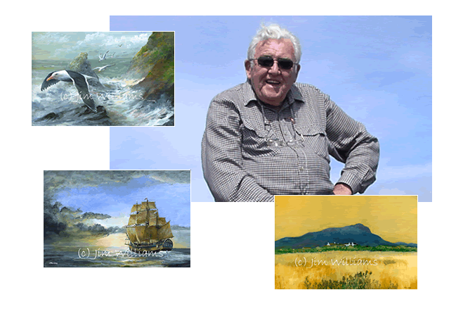 Jim Williams seascape and landscape paintings, welcome image